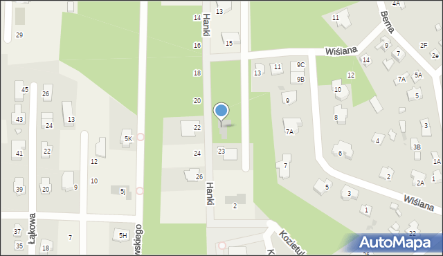 Chotomów, Hanki, 21, mapa Chotomów