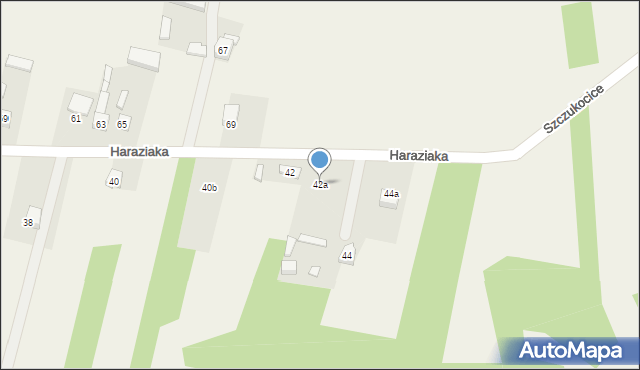 Chrzanowice, Haraziaka Zenona, ks., 42a, mapa Chrzanowice