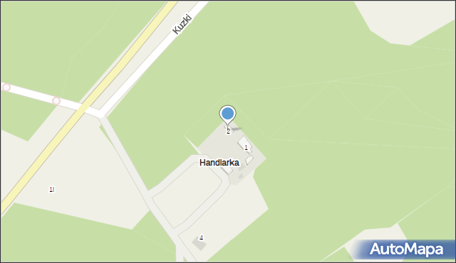 Czarnca, Handlarka, 2, mapa Czarnca