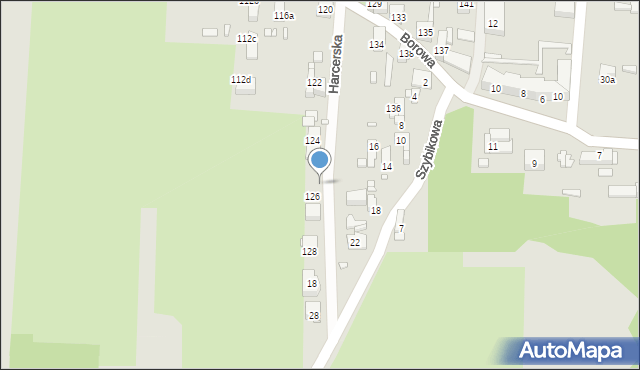 Czeladź, Harcerska, 12, mapa Czeladź