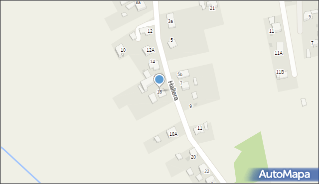 Czernica, Hallera Józefa, gen., 18, mapa Czernica