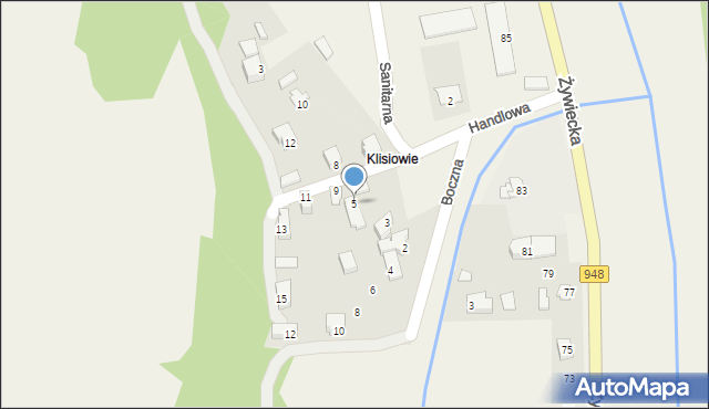 Czernichów, Handlowa, 5, mapa Czernichów