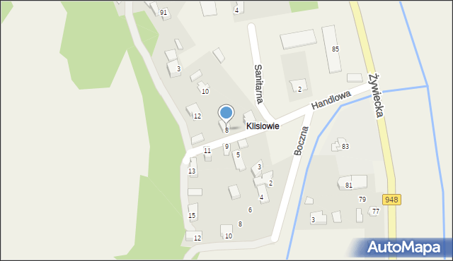 Czernichów, Handlowa, 8, mapa Czernichów