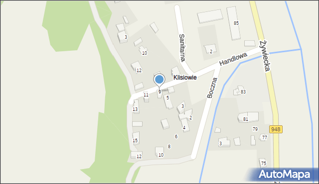 Czernichów, Handlowa, 9, mapa Czernichów