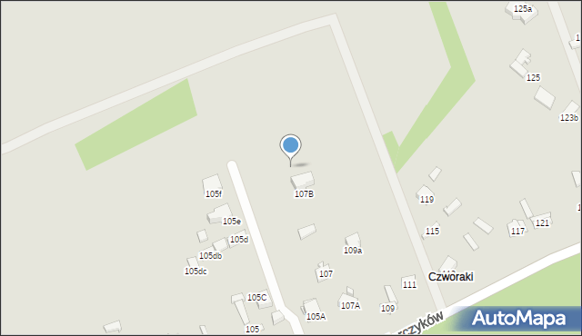 Dąbrowa Górnicza, Hallerczyków, 107c, mapa Dąbrowa Górnicza