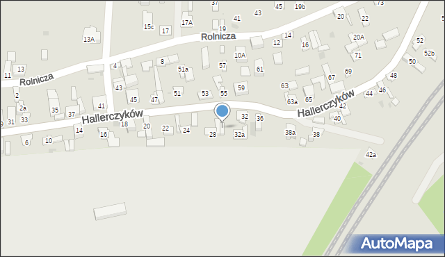 Dąbrowa Górnicza, Hallerczyków, 30, mapa Dąbrowa Górnicza