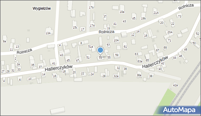Dąbrowa Górnicza, Hallerczyków, 53, mapa Dąbrowa Górnicza