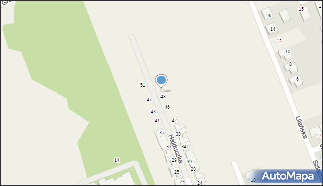 Dawidy Bankowe, Hajduczka, 50, mapa Dawidy Bankowe