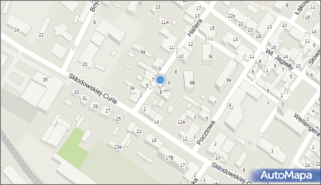 Działdowo, Hallera Józefa, gen., 4, mapa Działdowo