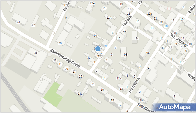 Działdowo, Hallera Józefa, gen., 5, mapa Działdowo