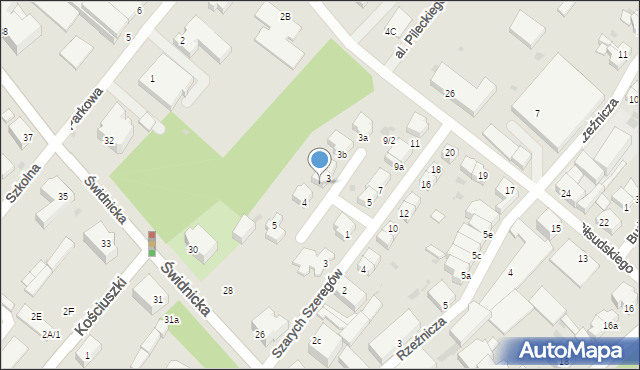 Dzierżoniów, Harcerska, 3d, mapa Dzierżoniów