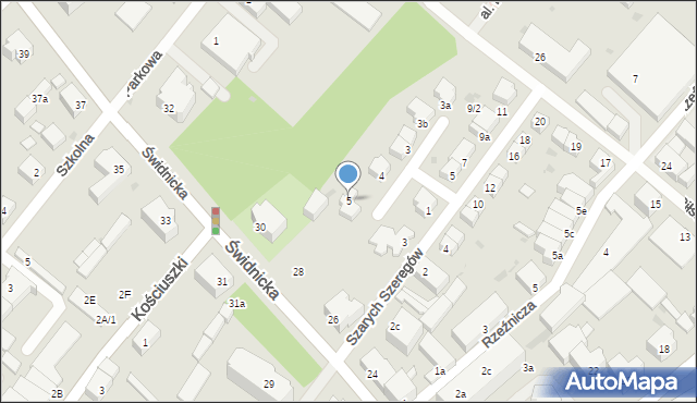 Dzierżoniów, Harcerska, 5, mapa Dzierżoniów