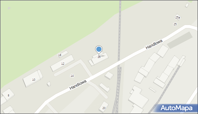 Gdańsk, Handlowa, 16, mapa Gdańska