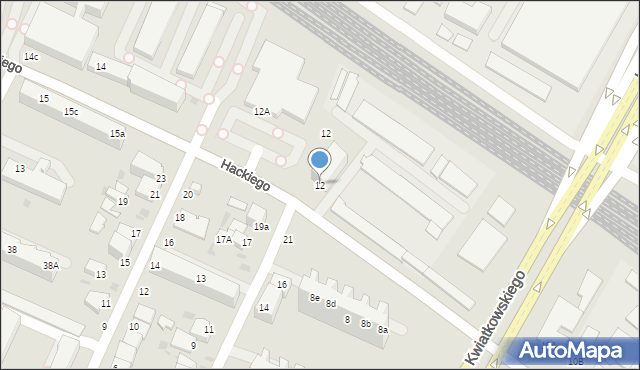 Gdynia, Hackiego, opata, 12, mapa Gdyni