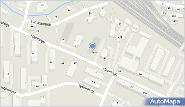 Gdynia, Hackiego, opata, 16, mapa Gdyni