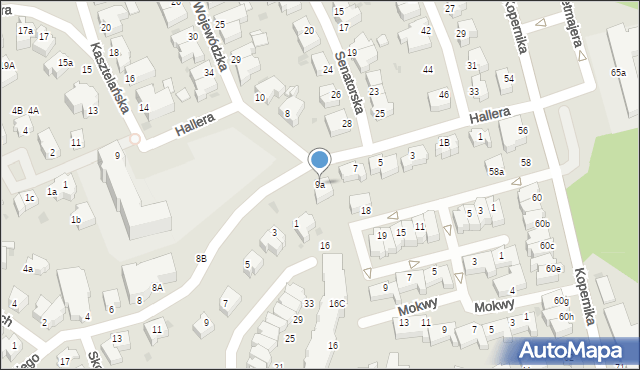 Gdynia, Hallera Józefa, gen., 9a, mapa Gdyni