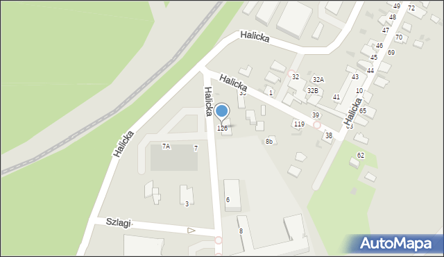 Gdynia, Halicka, 126, mapa Gdyni