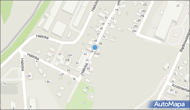Gdynia, Halicka, 67, mapa Gdyni