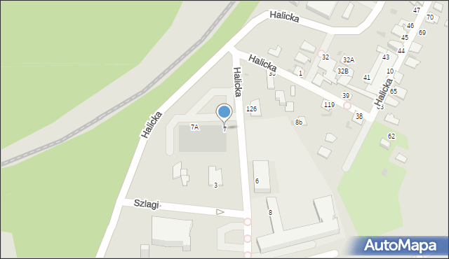 Gdynia, Halicka, 7, mapa Gdyni