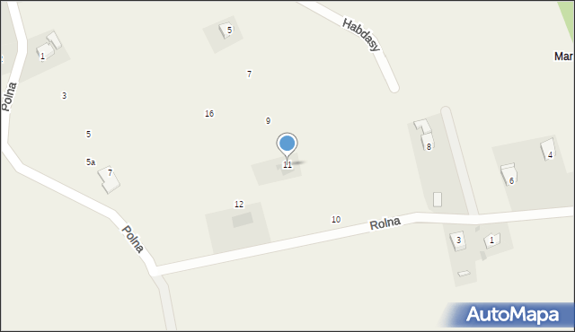 Gilowice, Habdasy, 11, mapa Gilowice