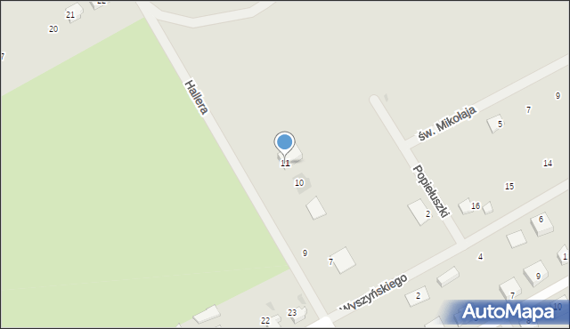 Gniew, Hallera Józefa, gen., 11, mapa Gniew