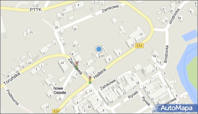Golub-Dobrzyń, Hallera Józefa, gen., 3, mapa Golub-Dobrzyń