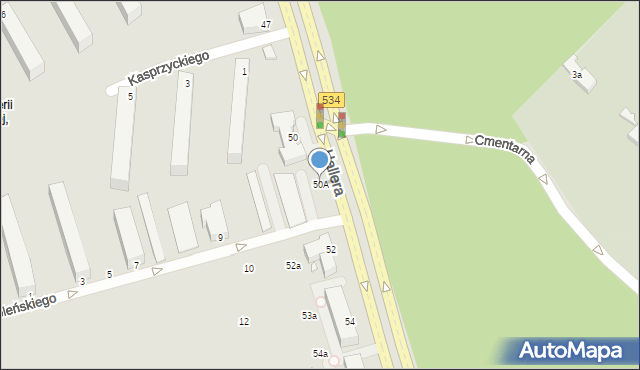 Grudziądz, Hallera Józefa, gen., 50A, mapa Grudziądza