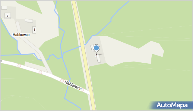 Habkowce, Habkowce, 2, mapa Habkowce
