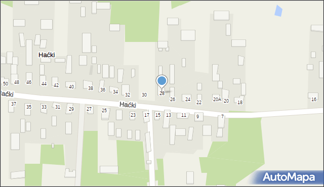 Haćki, Haćki, 28, mapa Haćki