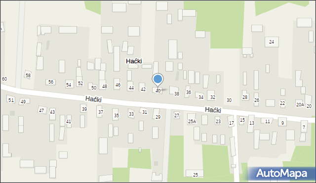 Haćki, Haćki, 40, mapa Haćki