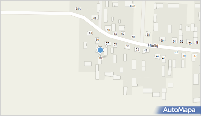Haćki, Haćki, 61, mapa Haćki