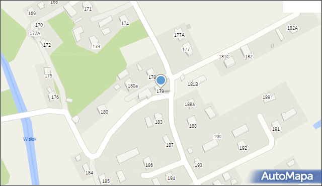 Haczów, Haczów, 181, mapa Haczów