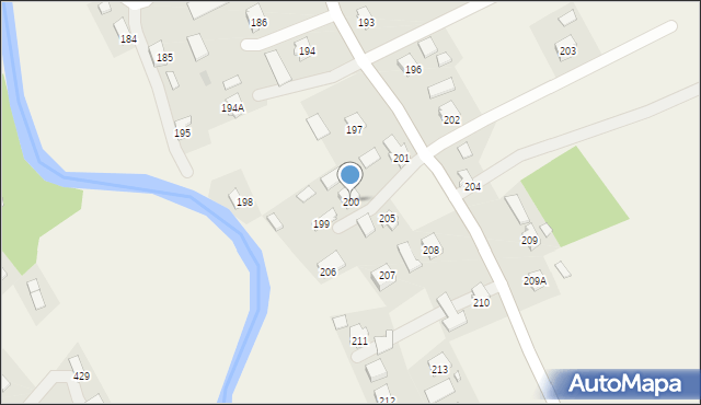 Haczów, Haczów, 200, mapa Haczów