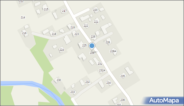 Haczów, Haczów, 229, mapa Haczów