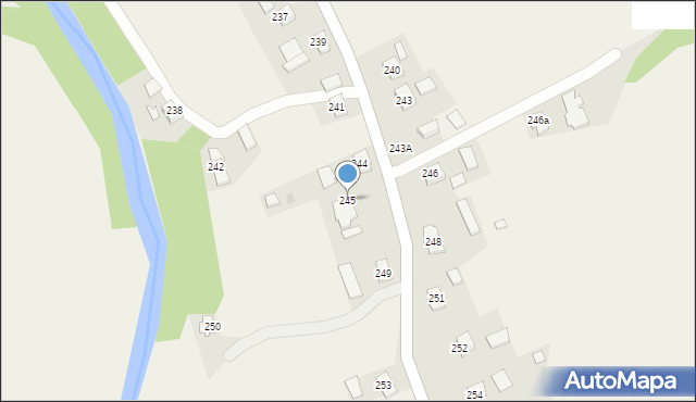 Haczów, Haczów, 245, mapa Haczów