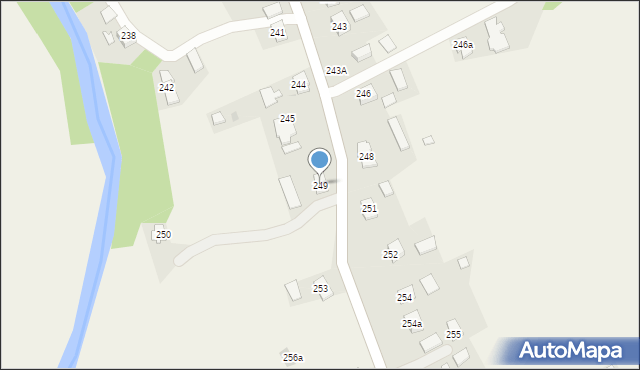 Haczów, Haczów, 249, mapa Haczów