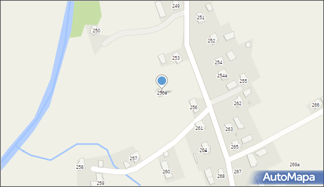 Haczów, Haczów, 256a, mapa Haczów