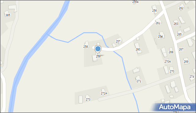 Haczów, Haczów, 259, mapa Haczów