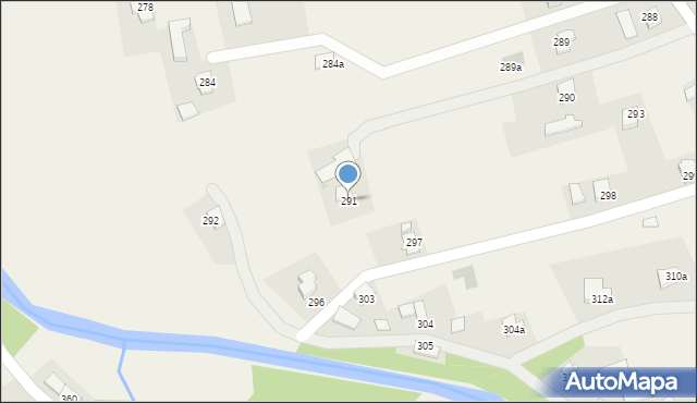 Haczów, Haczów, 291, mapa Haczów