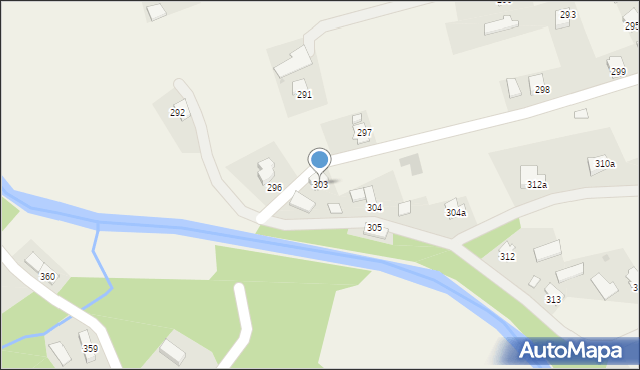 Haczów, Haczów, 303, mapa Haczów