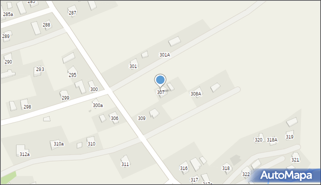 Haczów, Haczów, 307, mapa Haczów