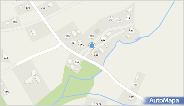 Haczów, Haczów, 323a, mapa Haczów