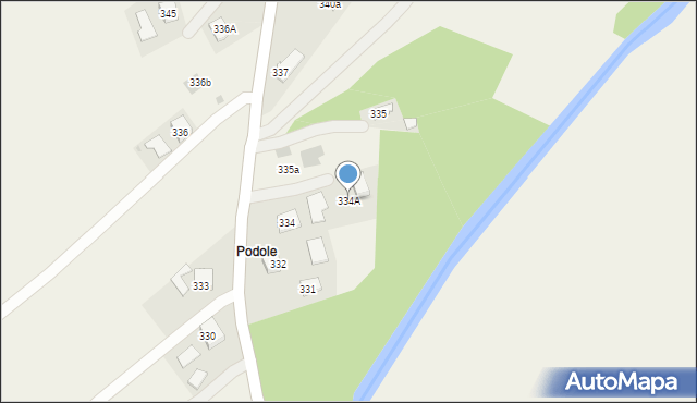 Haczów, Haczów, 334A, mapa Haczów