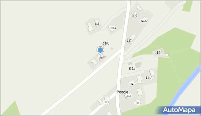 Haczów, Haczów, 336, mapa Haczów