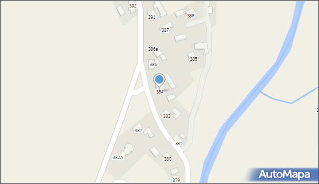 Haczów, Haczów, 384, mapa Haczów