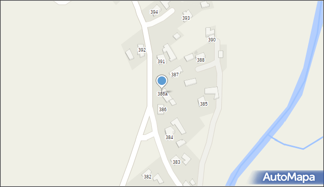 Haczów, Haczów, 386a, mapa Haczów