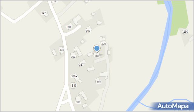 Haczów, Haczów, 388, mapa Haczów