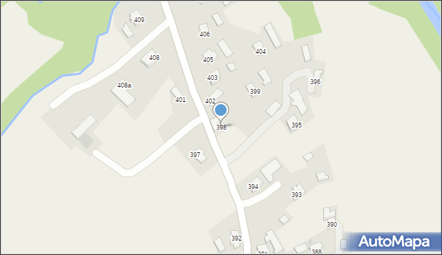 Haczów, Haczów, 398, mapa Haczów