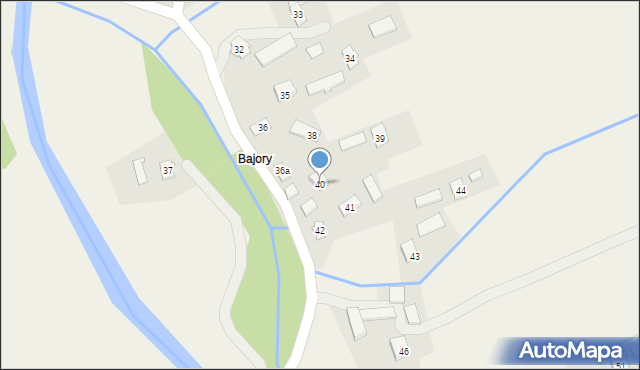 Haczów, Haczów, 40, mapa Haczów