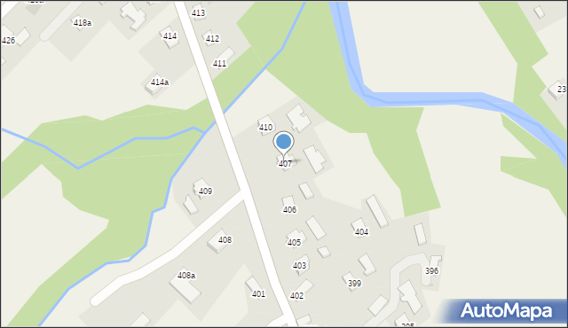 Haczów, Haczów, 407, mapa Haczów